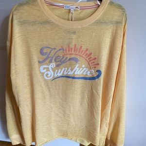 C & C California Hey Sunshine Long Sleeve Top XL